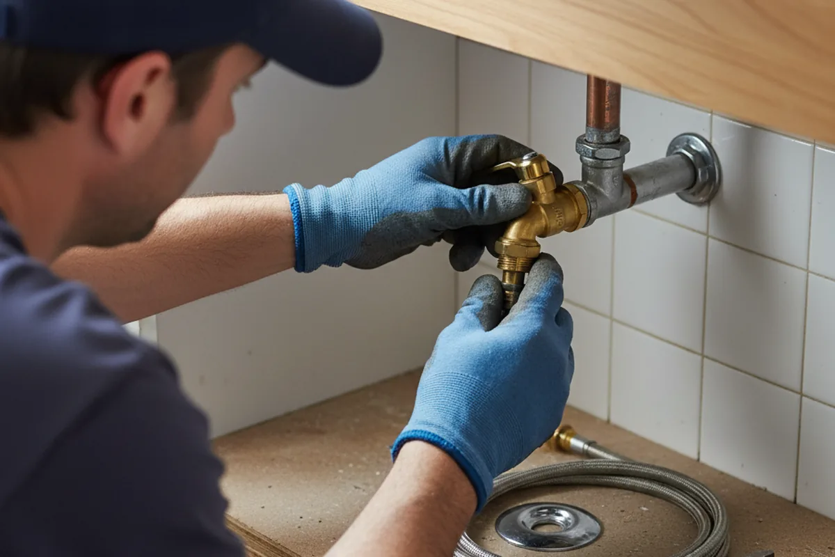 Shutoff valve and fitting work during Emergency Plumbing in Mount Perry
